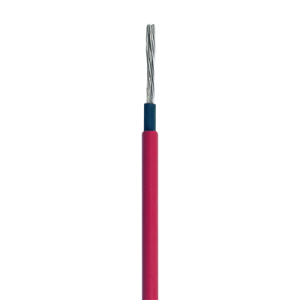 Cable Fotovoltaico Rojo / Cobre Estañado / 6 mm² (10 AWG) / 2000V / Rollo 100m / UL 4703 y TUV
