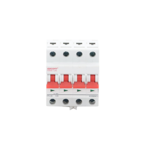 Protección Térmica/ Interruptor 4P, 25A,  Corriente Directa  1000 Vcc para Aplicación Fotovoltaica Montaje Riel DIN