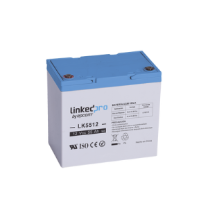 Batería 12 V / 55 Ah / UL / Tecnología AGM / Vida útil promedio de 5 años / Para uso en equipo electrónico, Alarmas de Intrusión / Incendio/ Control de acceso / Video Vigilancia / T2