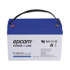 Batería 12 Vcc / 100 Ah / UL / Tecnología AGM-VRLA / CICLO PROFUNDO / Para uso en aplicaciones fotovoltaicas y de emergencia  / Terminales T4