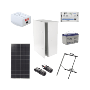Kit Solar de 14 W con PoE Pasivo 24 Vcc para un radio de Ubiquiti airMAX o Cambium ePMP